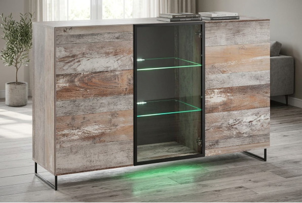 Chest of drawers living room wood sideboard wood furnishing modern design new