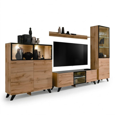 Living Room Modern Set Showcase Sideboard Wall Units TV Stand Design New