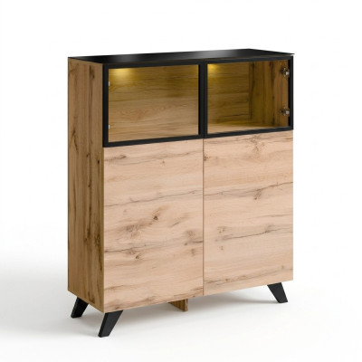 Display cabinet living room furniture cupboard wood furnishing luxury modern design