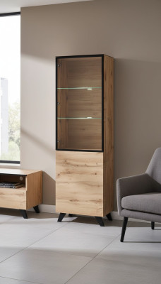 Living room luxury display cabinet wooden modern furniture designer decor