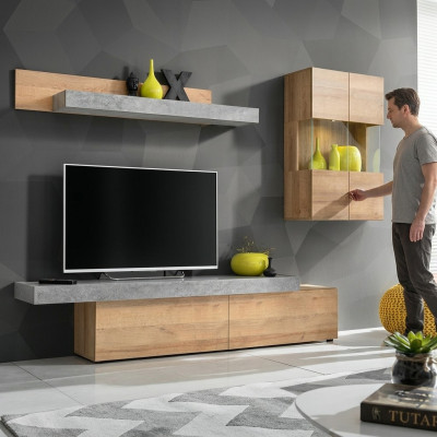 Living room wall unit modern designer TV stand wall cabinet new