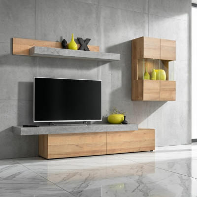 Living room wall unit modern designer TV stand wall cabinet new