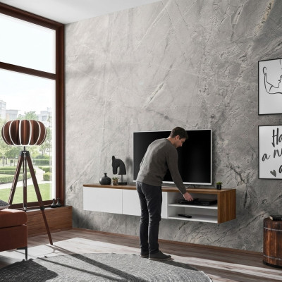 Designer luxury TV stand living room wood lowboard modern new furniture