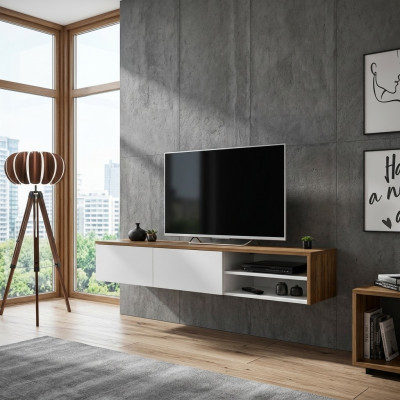Designer luxury TV stand living room wood lowboard modern new furniture