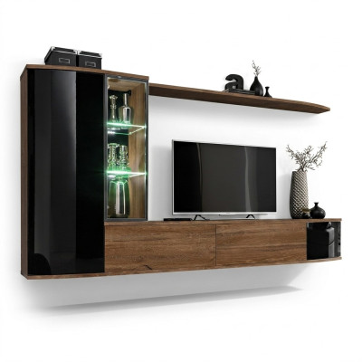 Living room wall unit set luxury living room TV stand wooden wall shelf wall cabinet new