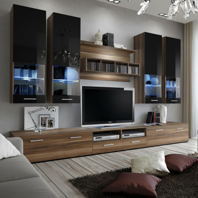 Design living wall TV stand 4x wall cabinet lowboard wall shelf luxury furniture