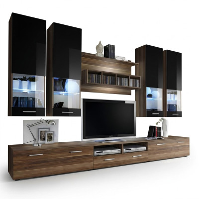 Design living wall TV stand 4x wall cabinet lowboard wall shelf luxury furniture