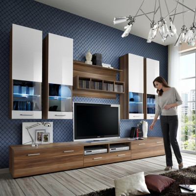 Luxury TV stand living room RTV lowboard designer wall shelf modern wall unit