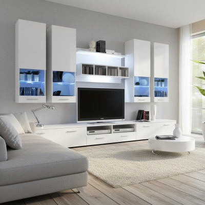 Living room wall TV stand sideboard designer modern living room shelves wood new