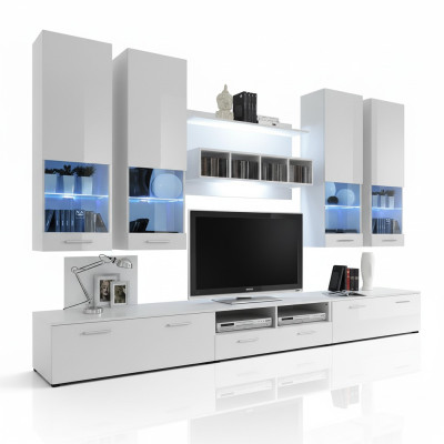 Living room wall TV stand sideboard designer modern living room shelves wood new