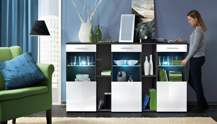 Modern luxury wooden furniture for the living room