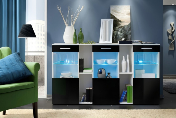 Modern wooden living room cabinet