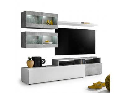 Luxury modern gray wall unit for TV