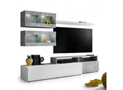 Luxury modern gray wall unit for TV