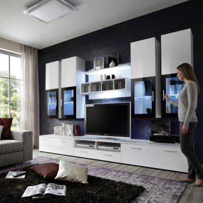 Wall unit furniture wall cabinet design wood wall cabinet modern set