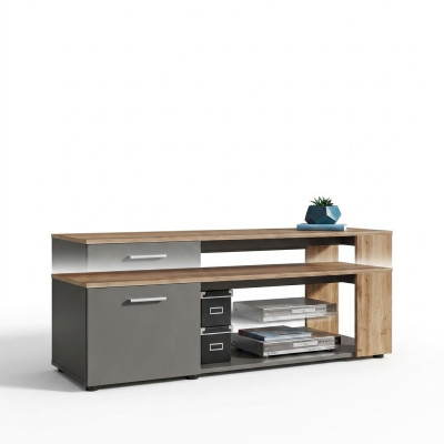 Luxury TV stand living room wood dresser designer sideboard wall unit new
