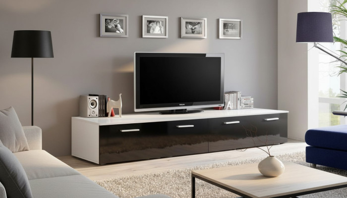 Designer living room TV stand luxury furnishings modern design wood furniture