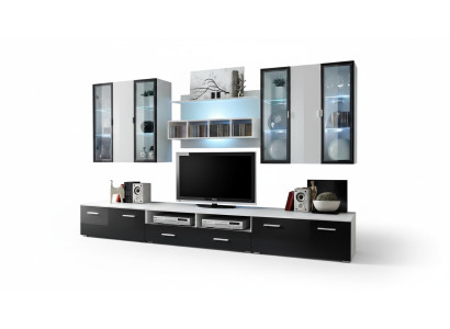 Modern design wall unit TV stand wooden living room furniture TV setup