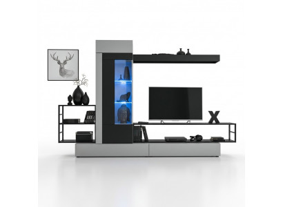 Modern design wall unit TV stand wooden wall shelves luxury living room furniture