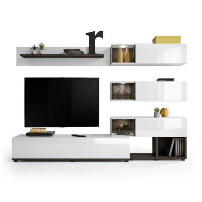 Wall unit design shelf TV stand shelf living room wood furniture