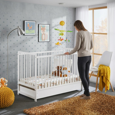 Children's room bed furnishing design modern baby crib new luxury wood furniture