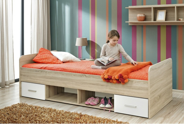 Youth bed, youth room, modern children's bed, designer style bed, children's room new