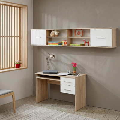 Wall shelf bedroom shelf luxury wood furnishing youth room new furniture.