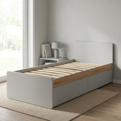 Modern bed youth room furnishing wood design bedroom wood furniture