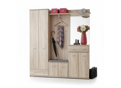 Clothes rack hallway wardrobe, hallway design furniture, wood modern cabinet new