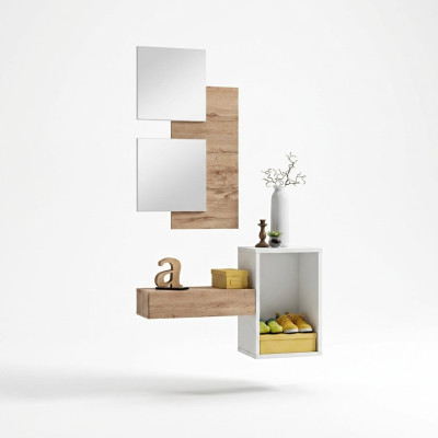 Hallway wardrobe furniture modern design wall furnishing wood new entryway