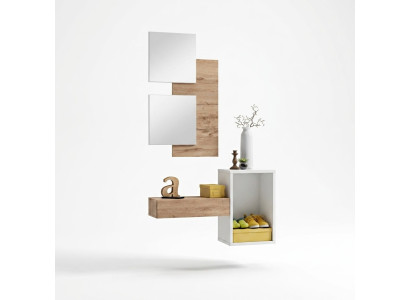 Hallway wardrobe furniture modern design wall furnishing wood new entryway
