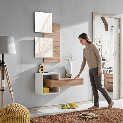 Design Set 4-piece Hallway Furniture Modern Design Wall Shelf New Furniture