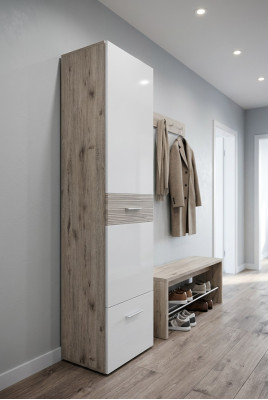 Modern luxury mobile wooden wardrobe
