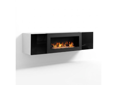 Designer cabinet for living room with fireplace modern wooden furniture