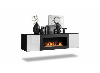 Built-in wardrobe with fireplace luxury furniture for living room