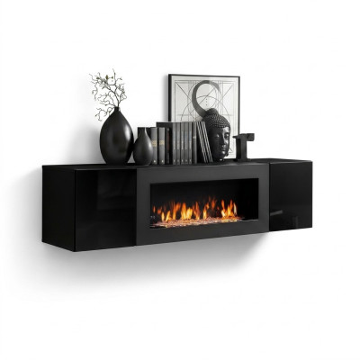 Luxury design cabinet for living room with fireplace