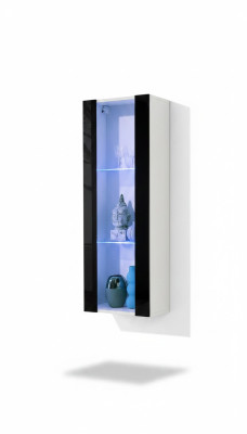 Luxury wall-mounted display cabinet for the living room, modern furniture made of new wood
