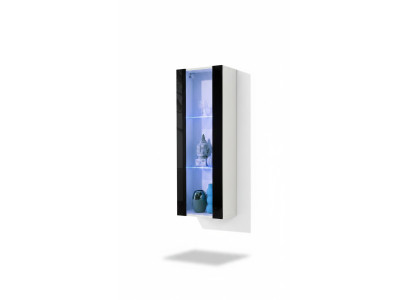Luxury wall-mounted display cabinet for the living room, modern furniture made of new wood