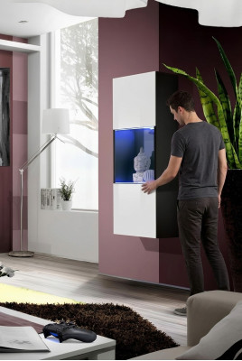 Modern hanging display cabinet for designer living room