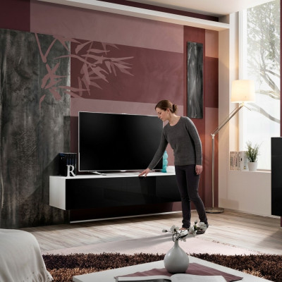 Luxury designed wall TV shelf for modern furniture in the living room
