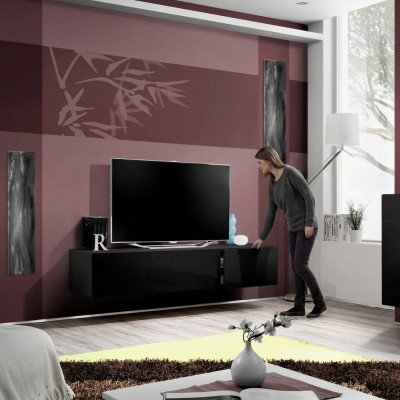 Modern luxury wooden TV cabinet