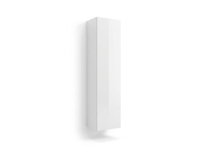 Luxury white wooden built-in wardrobe with modern design for the living room