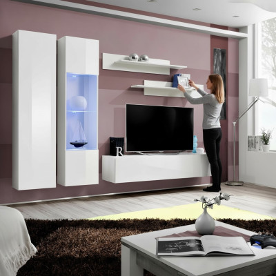 Modern wall shelf furniture set