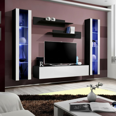 Modern wooden TV wall mount, modern living room furniture