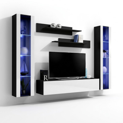 Modern wooden TV wall mount, modern living room furniture