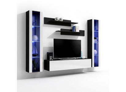 Modern wooden TV wall mount, modern living room furniture