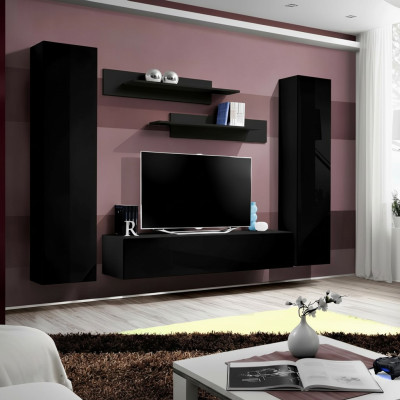 Complete set living room wall luxury furnishing modern furniture