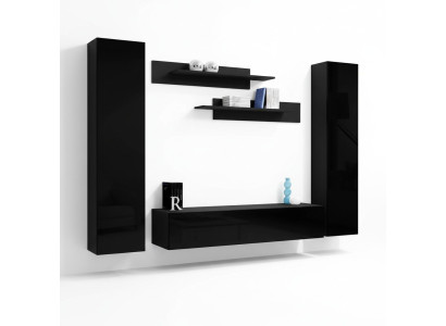Complete set living room wall luxury furnishing modern furniture