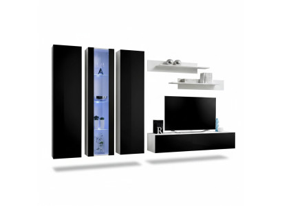 Living room wall luxury furniture complete set 6-piece designer furnishing