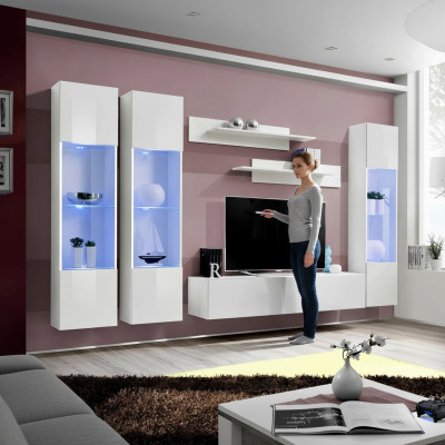 Designer wall display cabinet for living room modern design luxury furniture shelves